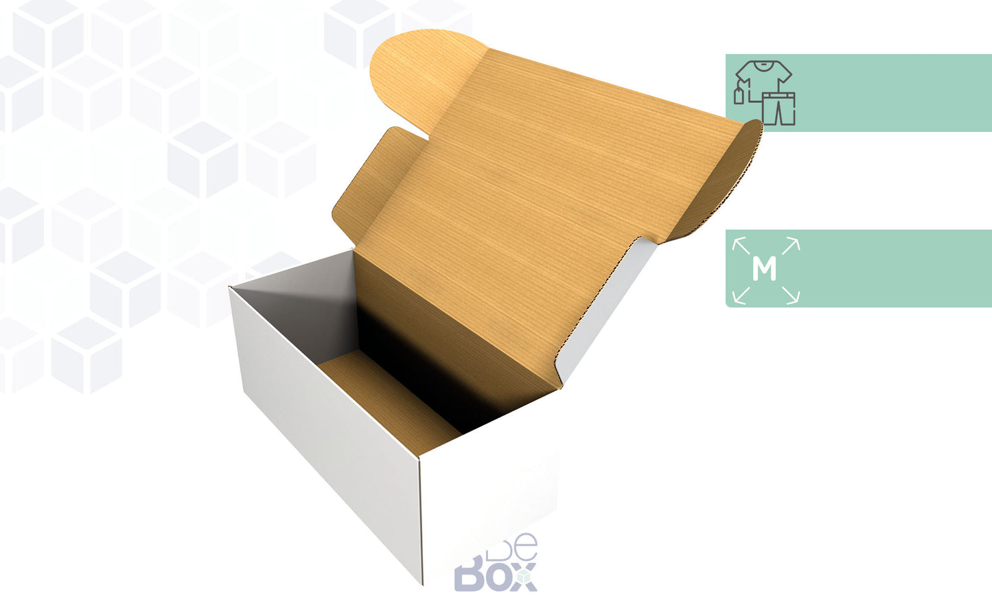 Caja Personalizable para Ropa, Textil, Complementos,... - 302x132x118