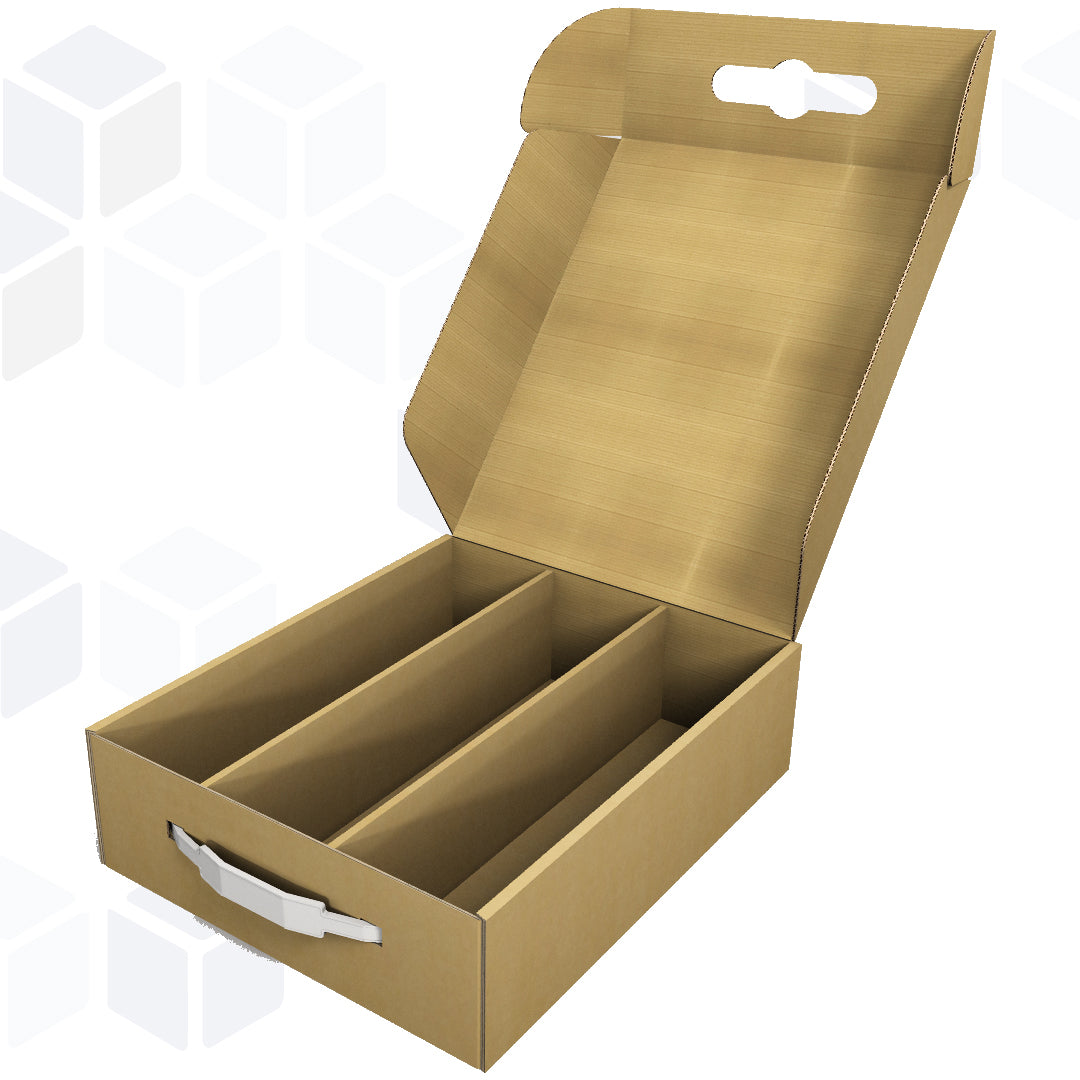 Caja Personalizable para 3 Botellas - 261x330x90