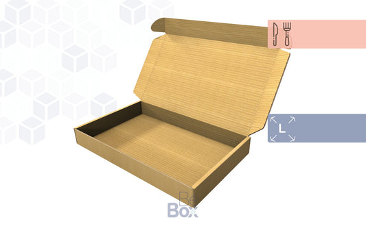 390x250x50 Caja Personalizable para Comida