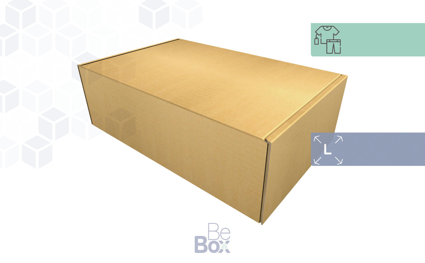 Caja Personalizable para Ropa, Textil... - 450x300x150