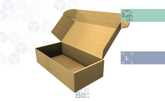 Caja Personalizable para Ropa y Calzado - 385x190x100