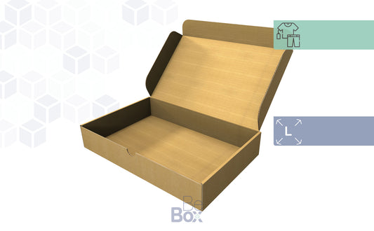 Caja Personalizable para Ropa, textil, complementos - 385x245x60